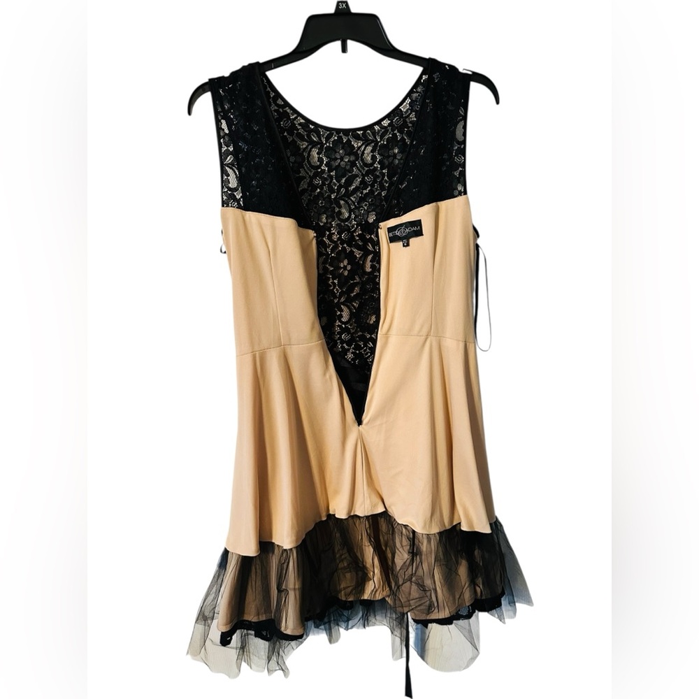 Betsy & Adam Black Lace Dress – Size 18 (Made in USA) - Picture 4 of 6